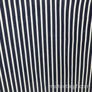 Vertical Stripe Cotton Nylon Spandex Poplin